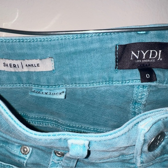 NYDJ Turquoise Sheri Ankle skinny jean - Picture 3 of 4